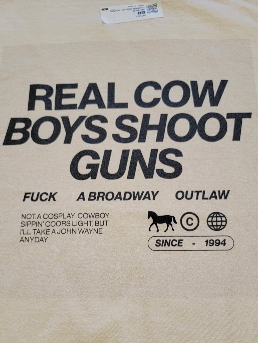 Naturyl Real Cowboys tee - Picture 2 of 5
